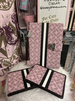 Conjunto de 3 álbumes de fotos con monograma de perros Scottie Juicy Couture de colección raros Foto 1 de 4