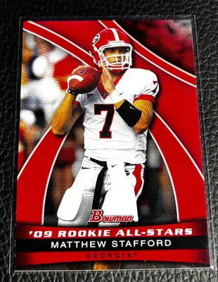 2009 Topps Bowman Rookie All Stars Matthew Stafford Georgia #AS10 - Image 1 of 2