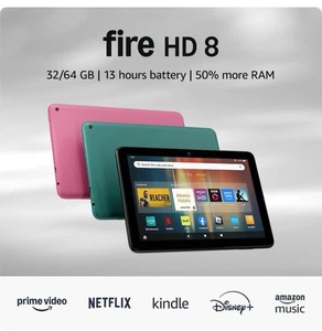 Amazon Fire HD 8 Tablet (newest generation). LOW Stock. Black. BRAND NEW !! - Picture 1 of 7