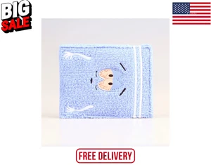 Embroidered Anime Towel Cloth Wallet - Designer Personalized ID Card Holder - Picture 1 of 6