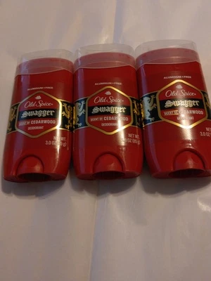 3 x Old Spice SWAGGER Men’s Deodorant 3.4 oz Scent of CEDARWOOD - Image 1 of 2