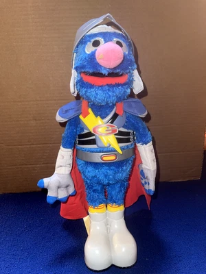 Sesame Street Talking Flying Super Grover Super Hero Hasbro Moves 15 pulgadas FUNCIONA Foto 1 de 4