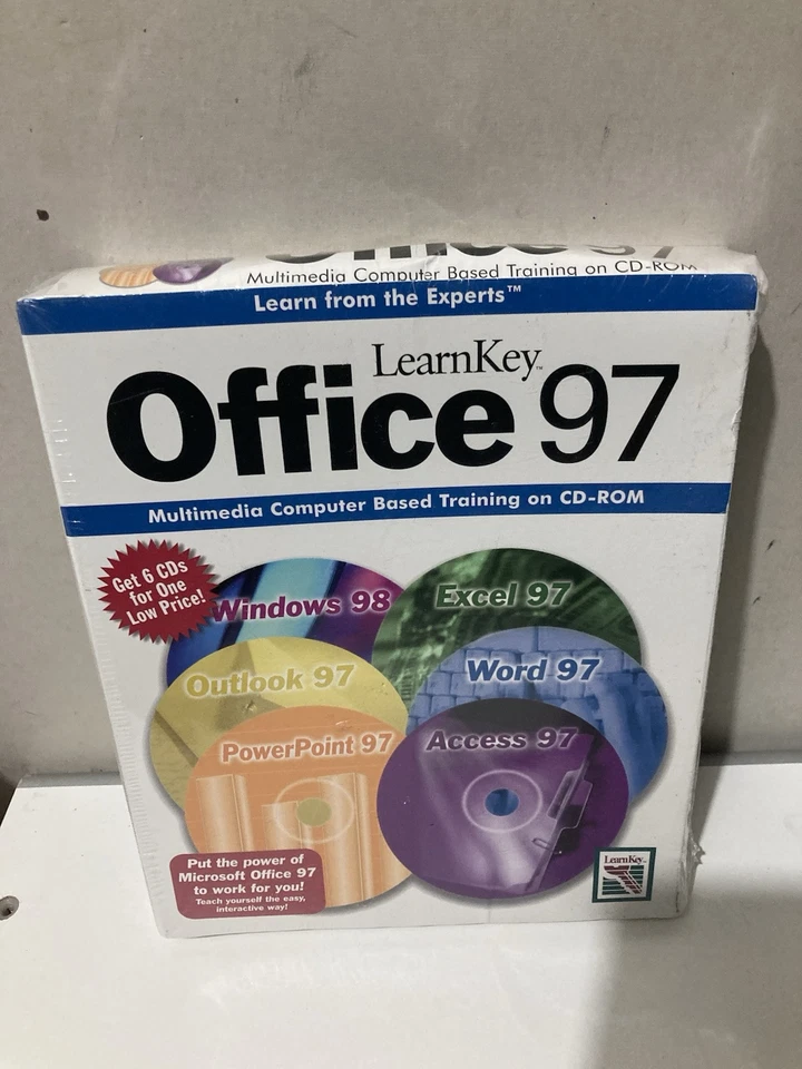 Microsoft LearnKey Office 97 Training 6 CDs W95 98 NT Cd-roms
