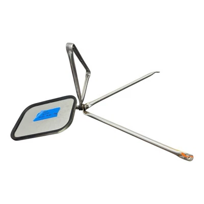 Tow mirror Ford Chevy Dodge Stainless Oval Tube Tab Mount A Frame Triangle - Imagem 1 de 4