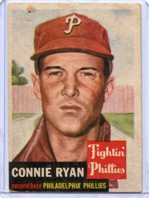 1953 Topps Connie Ryan Philadelphia Phillies #102 🚀😳💥 Original - Image 1 of 2