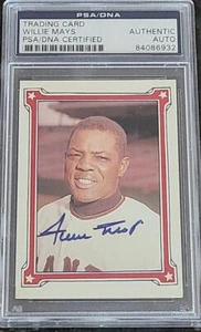 1984 RENATA GALASSO #79 VINTAGE SIGNED CARD WILLIE MAYS STORY GIANTS PSA DNA - Picture 1 of 1