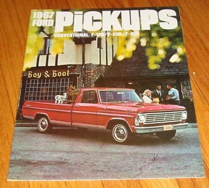 Original 1967 Ford Pickup Verkaufsprospekt Katalog F-100 F-250 F-350 LKW - Bild 1 von 1
