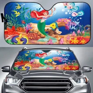 Ariel Princess The Little Mermaid Car Windshield Sun Shade - Picture 1 of 2