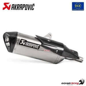 Akrapovic exhaust approved titanium slip-on Honda Forza 750 2021-2024 - Picture 1 of 4