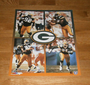 1996 Green Bay Packers D-Line 16x20 poster Reggie White Sean Jones Gilbert Brown