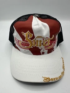 Vintage SMET by Christian Audigier White Adjustable Trucker Hat Cap One Size - Picture 1 of 6