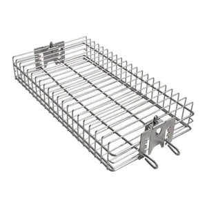 only fire 6042 Chrome Plating Steel Flat Grill Rotisserie Basket for Most Gr... - Picture 1 of 7
