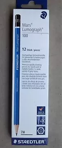 12 Staedtler Mars Lumograph 100 Pencils 7H & 8H - Picture 1 of 5
