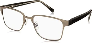 Foster Grant Reading Glasses "Donovan" Gun Metal- Pick Strength - Picture 1 of 1