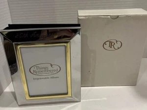 Things Remembed Silver W/Gold Photo Album 4 X 6 “25th Anniversary” New In Box - Picture 1 of 9