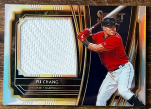 2020 Panini Select Relic Silver #RJS-YC - Yu Chang - RC Cleveland #d 111/250 GUJ - Picture 1 of 7