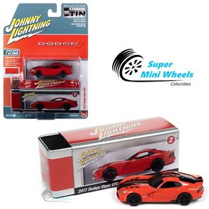 Johnny Lightning 2023 Collector Tin - 2017 Dodge Viper GTC – Red