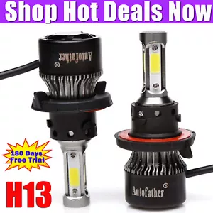 2000W Pair H13 9008 20000LM CREE LED Headlight Bulb Kit Hi/Lo Beam 6500K White - Picture 1 of 18