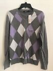 Men's Claiborne Grey V-Neck Sweater Size Sm Retails 40 5hmbx-12-7 