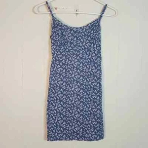 Mini abito John Galt Brandy Melville blu bianco floreale con spalline taglia unica - Foto 1 di 16