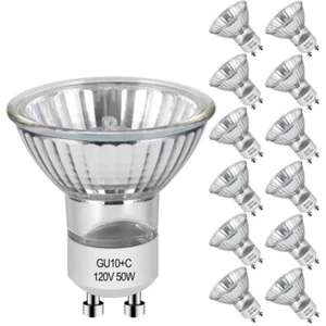 GU10 Halogen 50W Bulbs, 4-12 PCS MR16 120V 50W Dimmable Bulb, 2800K Warm White - Picture 1 of 20
