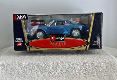 1971 Alpine A110 1600S Blue Die Cast 1:16 Bburago Special Collection NEW - Image 1 of 4
