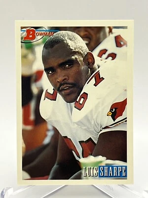 1993 Bowman NFL Football Card #131 Luis Sharpe OT #67 Arizona Cardinals - Image 1 of 2