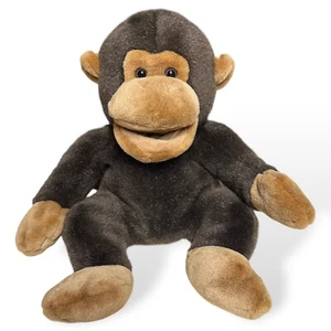 Russ Berrie Bonkers Monkey Hand Puppet Plush 13.5” Brown Chimpanzee NO SOUND - Picture 1 of 15