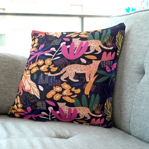 14"/18" Soft Multi-coloured Jungle Cushion/Pillow Covers. Handmade Australia - Picture 1 of 4