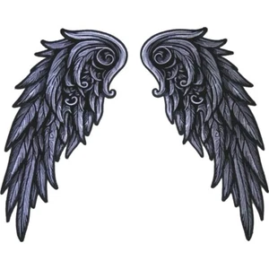 Angel Wings Large Back Patch Embroidered 2 piece set New Awesome ! - Picture 1 of 3