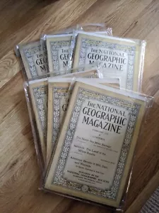 6 Issues National Geographic Magazine 1911 1914 1915 1918 1919(2) - Picture 1 of 7