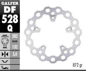 Disco de freno Trasero Galfer FIXED 282X5MM YAMAHA XP 560 T-MAX 2020 - Imagen 1 de 1