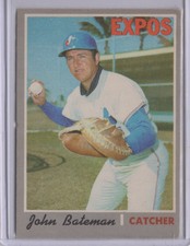1970 O-PEE-CHEE #417 JOHN BATEMAN MONTREAL EXPOS EX+