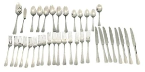 Pfaltzgraff 18/0 Jugendstil Porzellan Edelstahl Besteck Set für 8 - 37 Teile - Bild 1 von 12