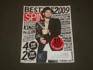 2010 JANUARY/FEBRUARY SPIN MAGAZINE - KINGS OF LEON COVER - GREAT PHOTOS -B 2089 - Picture 1 of 2