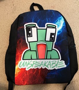 Unspeakable School Backpack Book Bag- Anime Cartoon YouTube - Picture 1 of 2