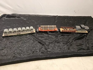 Vintage HO Scale Railroad Flat Cars Maintenance Car, Side Dump & Reel Hauler - Picture 1 of 11