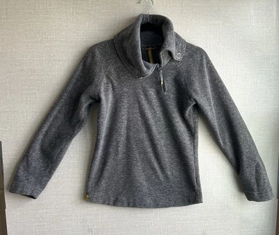 Pullover de manga larga gris polar con cremallera lateral Lole para mujer talla X-pequeño Foto 1 de 4