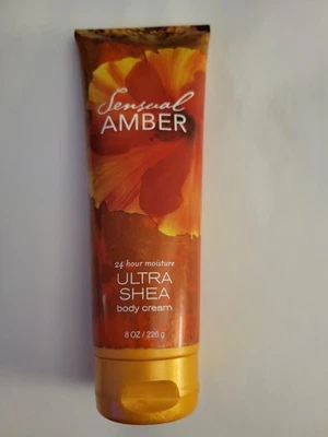 Bath & Body Works Sensual Amber Ultra Shea Body Cream 8 oz RETIRED Lotion  - Image 1 of 4