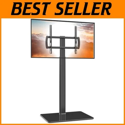 Soporte de TV de piso ajustable con capacidad de peso de 88 libras Foto 1 de 4