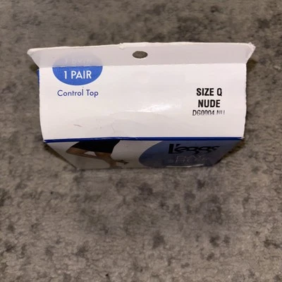 Legggs Plus Día Transparente Panty Manguera Control Top Desnudo DG0004 NU Talla Q Nuevo Foto 1 de 2