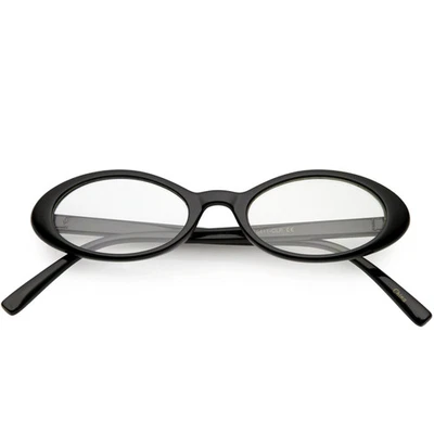 Gafas para mujer retro Dapper pequeñas ovaladas lentes transparentes C704 Foto 1 de 4