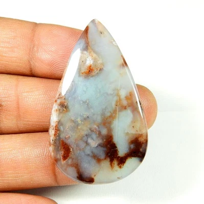 Aqua Calcedonia Cabujón Natural Verde Marrón Aquaprase Piedra Gemas 45 Cts #11654 Foto 1 de 4