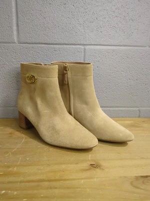 Ralph Lauren Wynne Botines Tostados Cuero Para Mujer Talla 8.5 Bota ¡SIN CAJA! M3 Foto 1 de 4