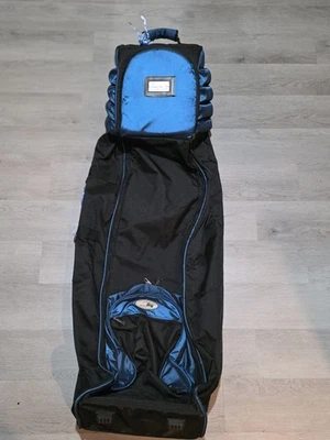 Bolsa de golf Bag Boy T-6 cubierta de viaje con ruedas negra y azul  Foto 1 de 4