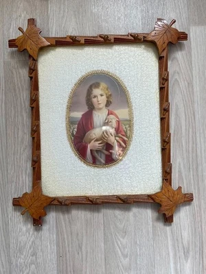 🟡 De Colección Rústico Estilo Adirondack Marco de Madera Hoja 18”x21” ARTES Y MANUALIDADES DETALLADAS Foto 1 de 3