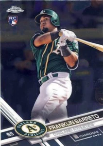(11) 2017 Topps Chrome Update FRANKLIN BARRETO Rookie Card LOT #HMT55 Athletics - Picture 1 of 1