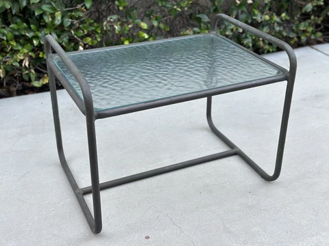 Walter Lamb for Brown Jordan Bronze Patio Side Table Cover