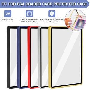 For PSA Magnetic Slab Case Protector For Graded Cards | Stackable Metal Bumper - Picture 1 of 24
