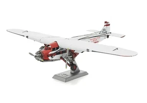 Metal Earth Ford Trimotor Plane Fascinations 3D Sheet Metal Model DIY Kit MMS467 - Picture 1 of 11